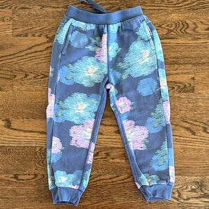 Tea Collection Blue Floral Kids Joggers